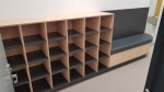 Shoe Cubby with Bench Seat