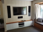 Entertainment Wall with Rimu Top