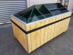 Produce Unit with Removable Sloping Inserts and Re