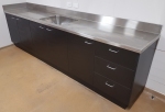 Sink Bench Unit with Stainless Steel Top