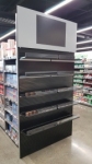 Alloy Slatwall End Display with Shelves