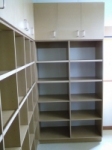 Shelving Unit with Storage Cupboards 