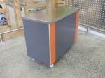 Mobile Tasting Table with Stainless Steel Top